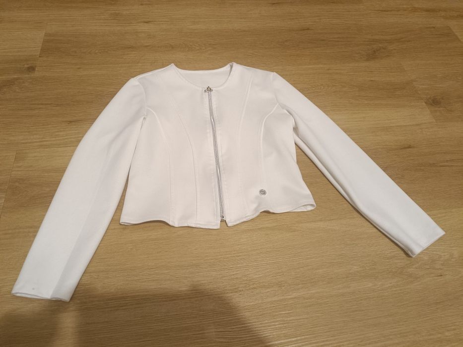 Marynarka biała dla dziewczynki rozm 152
