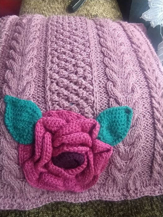 Poduszka z włóczki