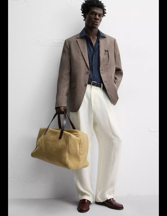 Mala De Viagem Em Pele Zara NOVO