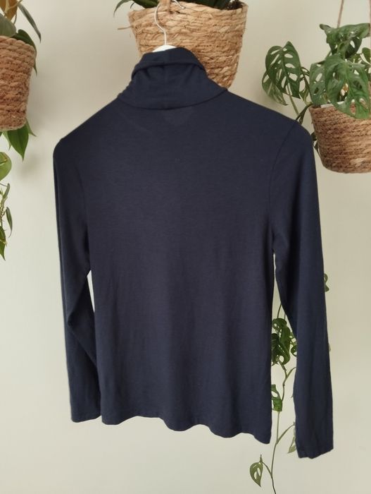 Bluzka golf, jesienny, granatowy, basic r. 46 18 Heatgen
