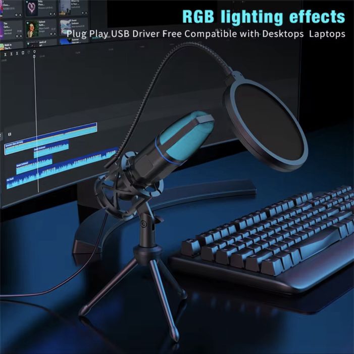 Микрофон RGB USB