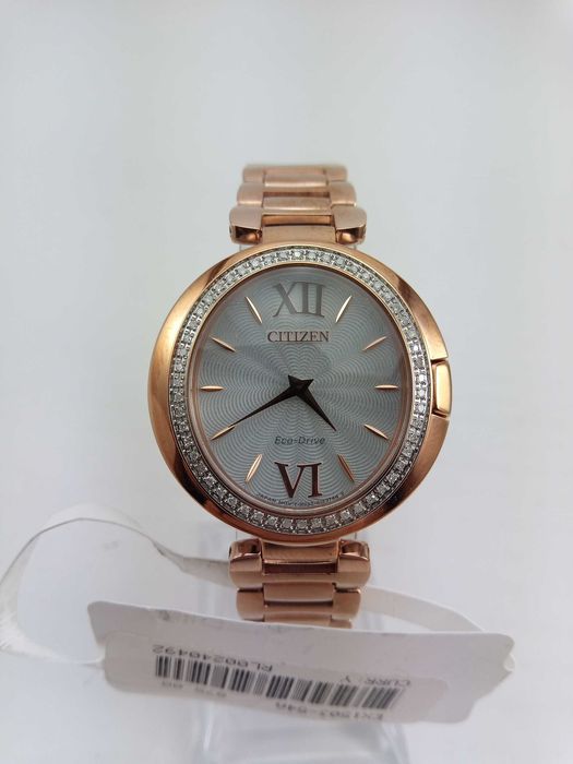 Шикарные женские часы с 52 бриллиантами Citizen EX1503-54A, сапфир, РРЦ $875