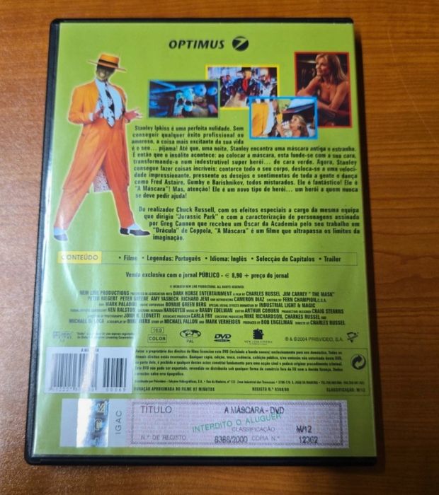 DVD a mascara    .