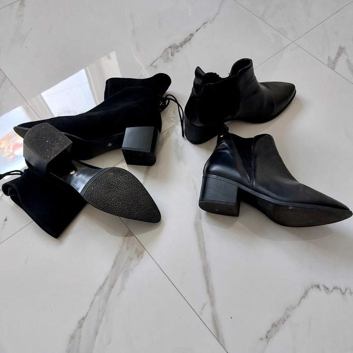 Високі сапоги замш