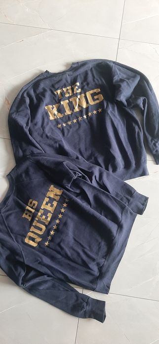 Bluza komplet the king M, his queen S bluzy dla pary