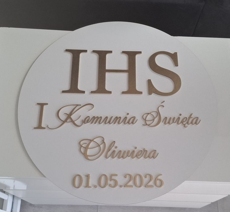 Tablica powitalna I komunia św.