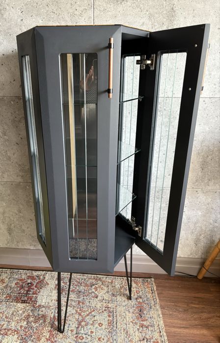 Szafka barek witryna loft