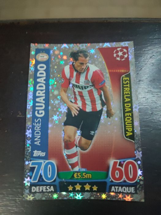 Cartas raras de futebol