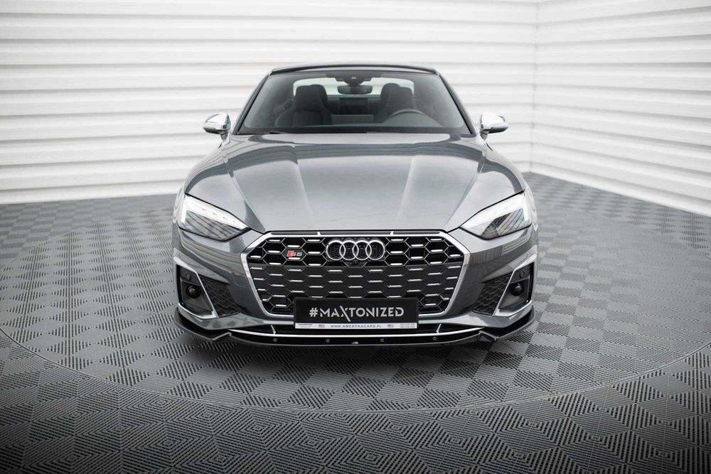 Сплиттер Audi S5 F5 / A5 B9 S-line (2019+) тюнинг обвес губа юбка