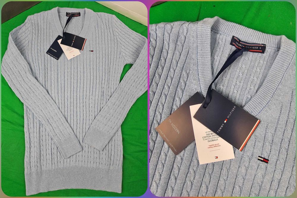 Sweter damski prążkowany tommy hilfiger ralph lauren nowy