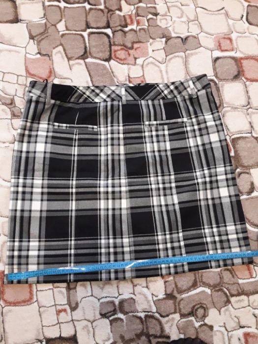 Юбка стрейч в клетку bpc, bonprix
