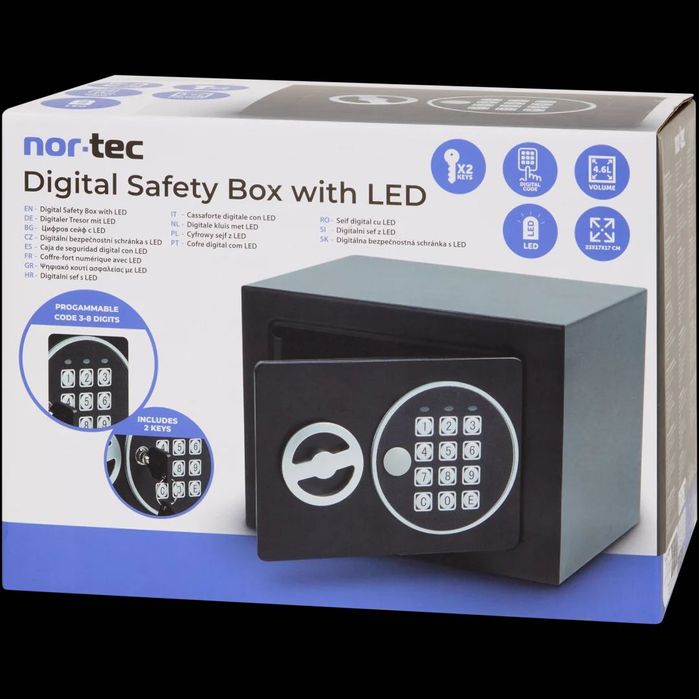 Elektroniczny Sejf Cyfrowy Nor-Tec – Idealny do domu, biura lub hotelu