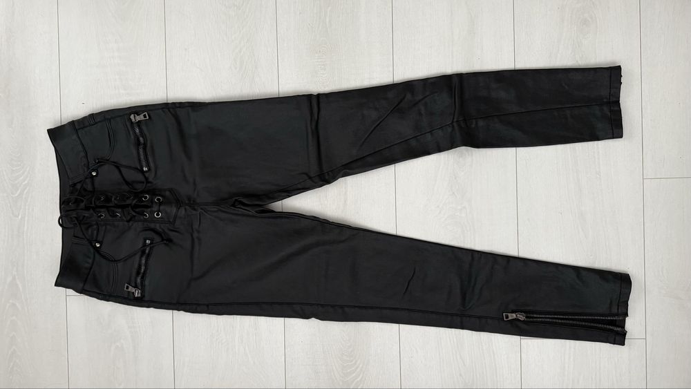 Рубашка кожанная черная 44/46