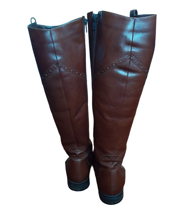 BADURA kozaki skórzane brązowe rozm 40 wkładka 26cm