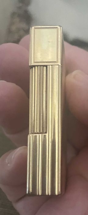 Isqueiro vintage Dupont Paris, de ouro e a gás