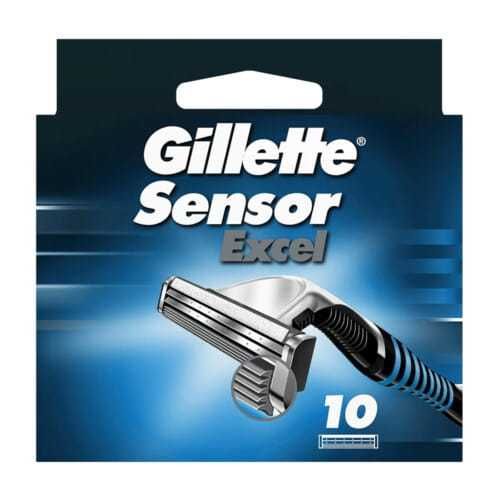 GILLETTE SENSOR EXCEL oryginalne ostrza niemieckie 10 szt -wkłady