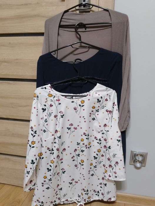 Duża paka zestaw ubrań damskich w rozm M sukienki, swetry, spodnie, bl