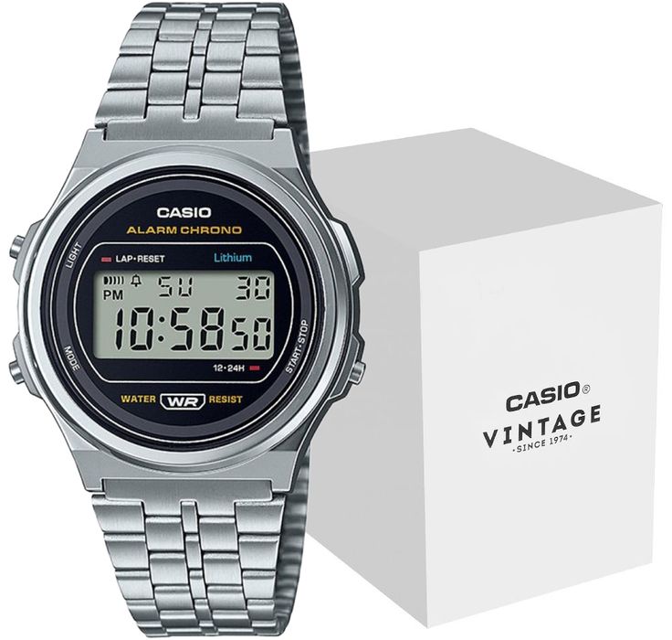 zegarek damski casio a171we-1aef + box