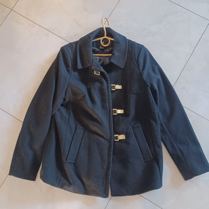 Kurtka H&M efektowna z wełną zadbana jak nowa XL/42