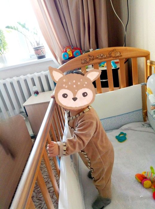 Ліжко дитяче pali zoo + ортопедичний матрац