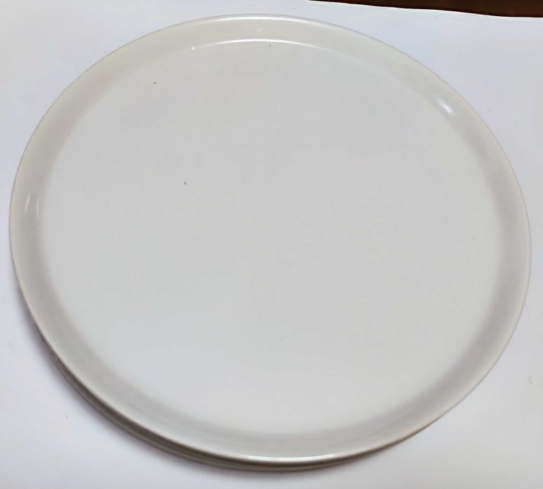 Блюдо для пиццы 30 см керамика белое тяжёлое