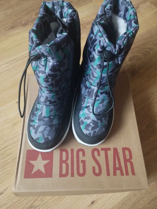 Buty śniegowce Big Star r.35 i botki Zara.35