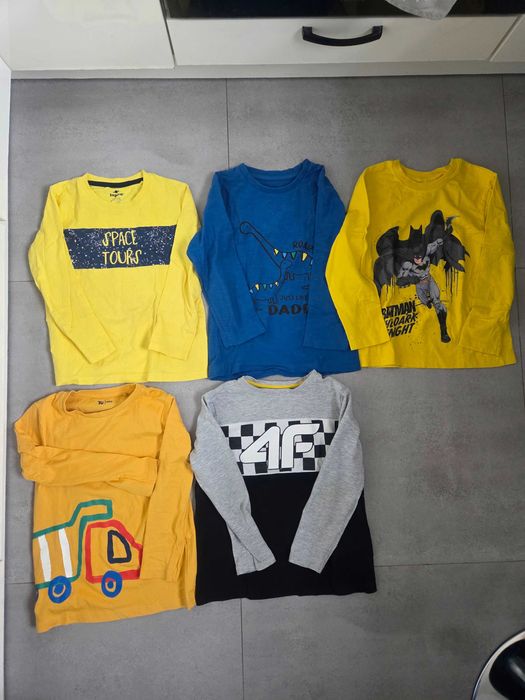 Koszulki z długim rękawem roz. 110/116