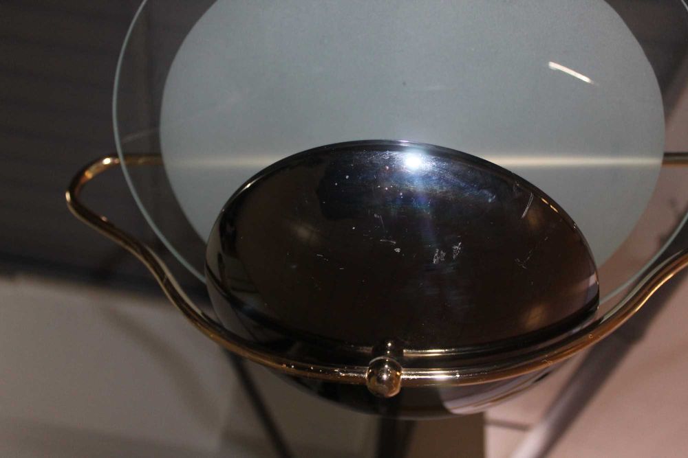 Candeeiro de Teto em Latão e Vidro