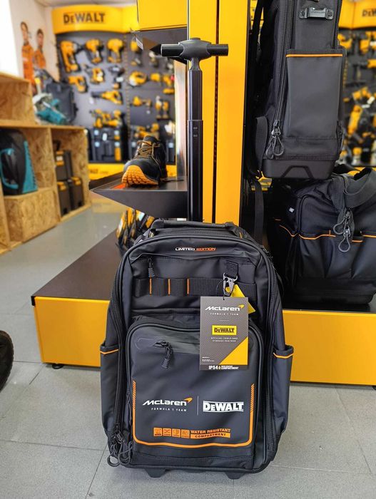 Mochila com rodas Dewalt edição McLaren