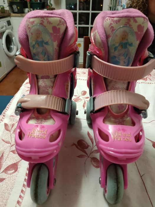 Patins 3 rodas da Barbie