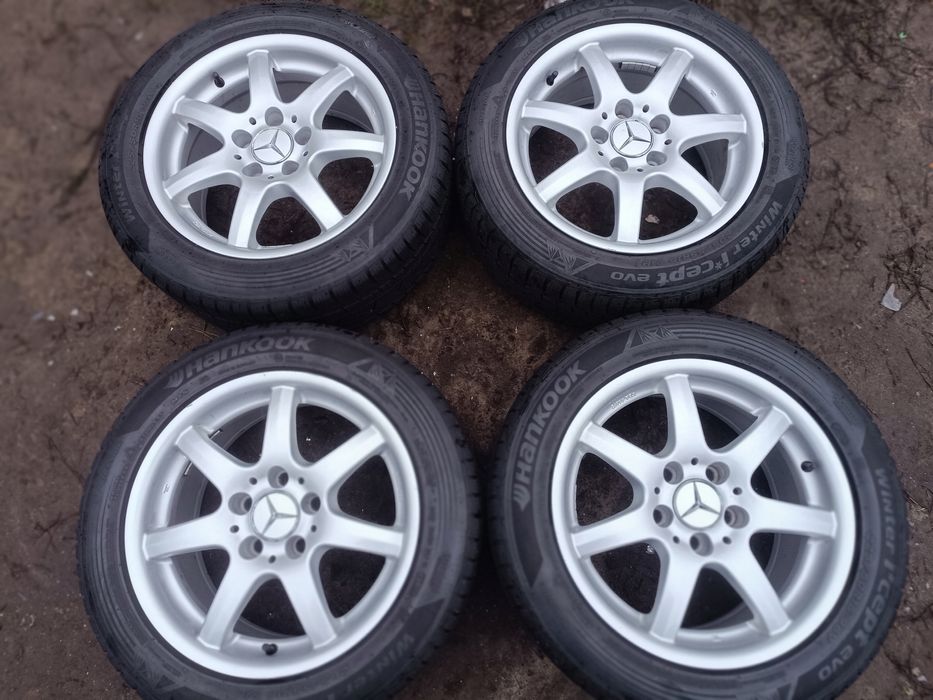 felgi aluminiowe 5x112 mercedes c e a w205 w204 w210 opony zimowe 8mm