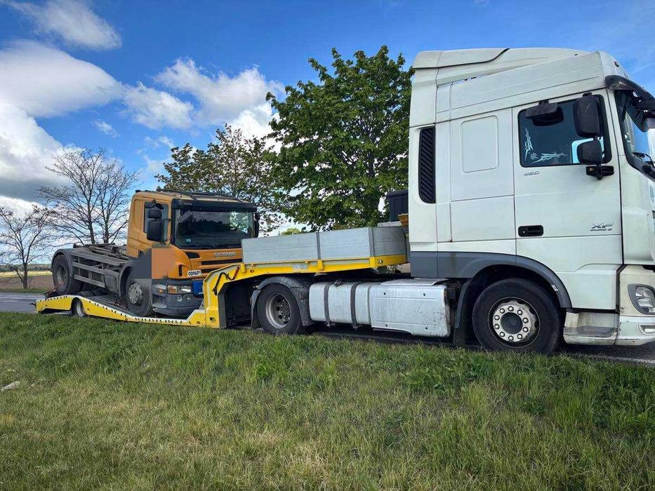 Wynajem - laweta niskopodwoziowa do transportu ciągników siodłowych