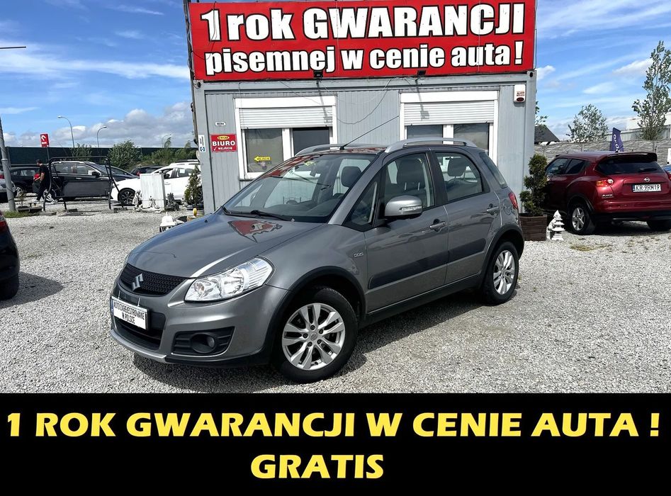 Suzuki SX4 1 ROK GWARANCJI W CENIE AUTA, Zamiana, 4x4, Klima, 6 Biegów, Alu