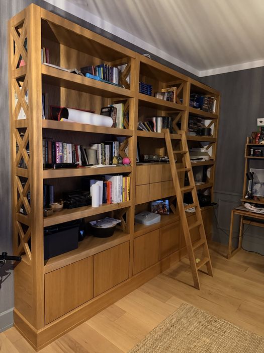 Piekny regał debowy - biblioteczka.