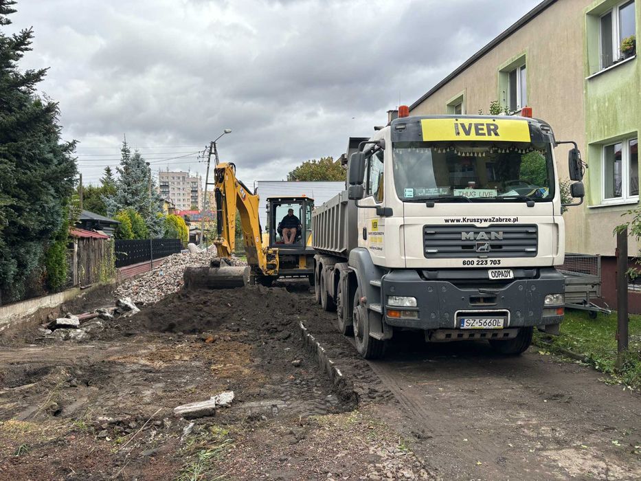 Transport-Wywóz Ziemi i Gruzu,Betonu-Wyburzenia-Wynajem-Wykopy-Usługi