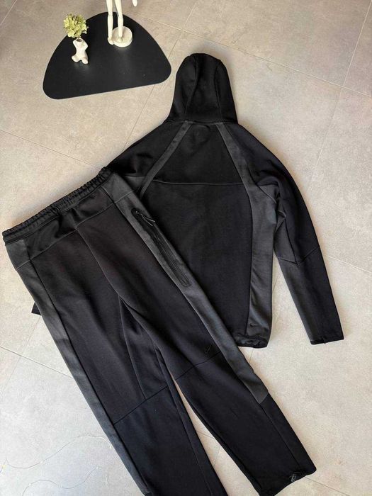 Чоловічий Спортивний костюм  Nike Tech Fleece Black\Grey штани кофта