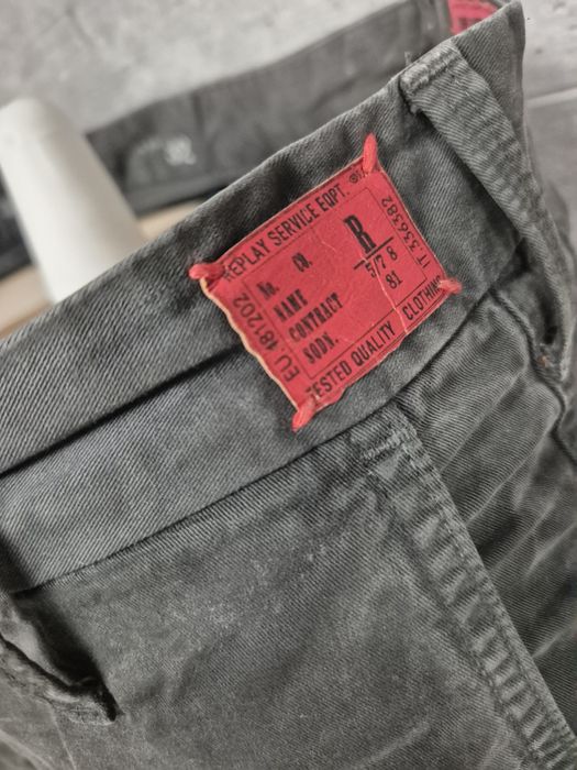 Męskie spodnie chinosy Replay khaki chino W32