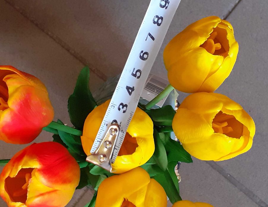 Tulipany całe silikonowe kwiaty sztuczne bukiet