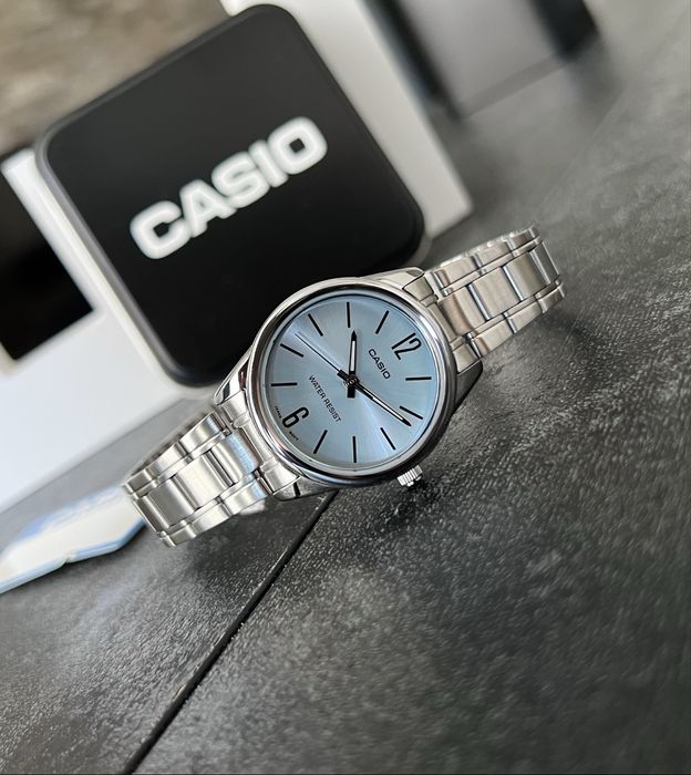 Жіночий годинник Casio LTP-V005D-2B | кварцовий | сталь | класичний | оригінал Casio часы женские