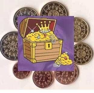 Portugal séries moedas correntes euro UNC ver descrição