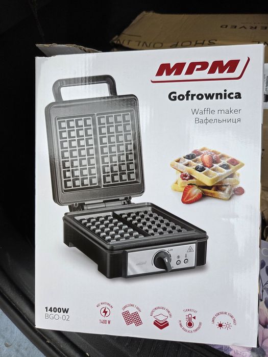 Nowa gofrownica mpm 1400w w  MPM biedronka