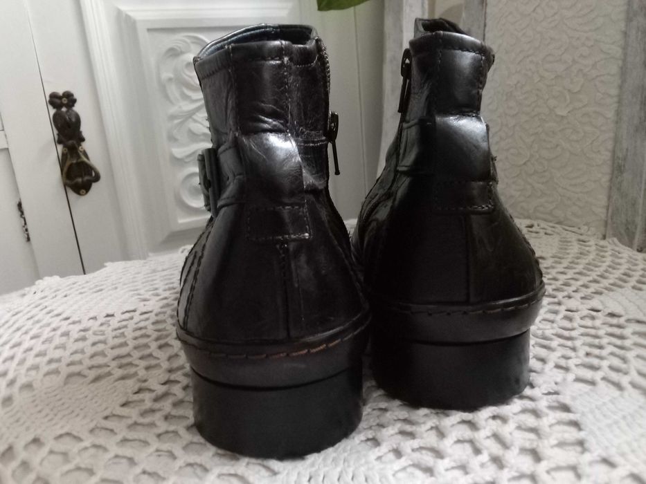 Portugalskie kowbojki męskie sztyblety 42 skórzane buty