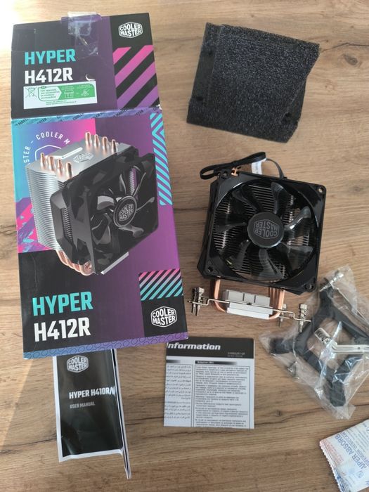 Chłodzenia procesora Cooler Master Hyper H412R wentylator - nowy