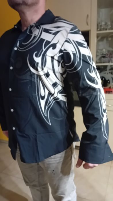 Koszula męska czarna L