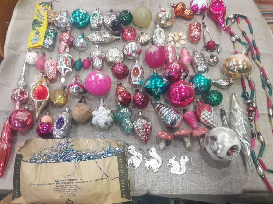 Елочные новогодние игрушки СССР