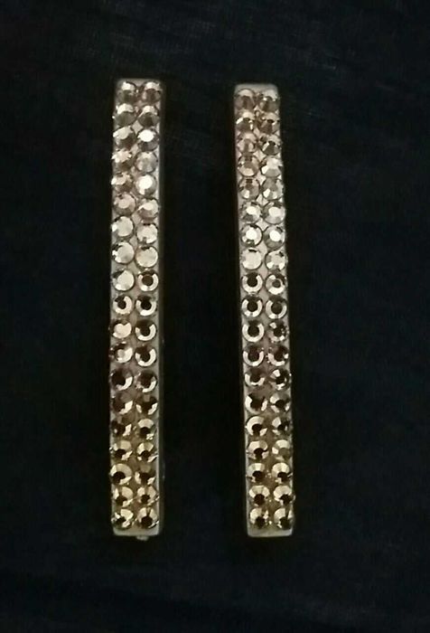 Заколки автоматик стразы 2 штуки