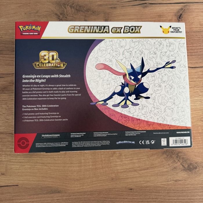 Pokemon 30th Celebration Greninja Ex Box  Novo e Selado