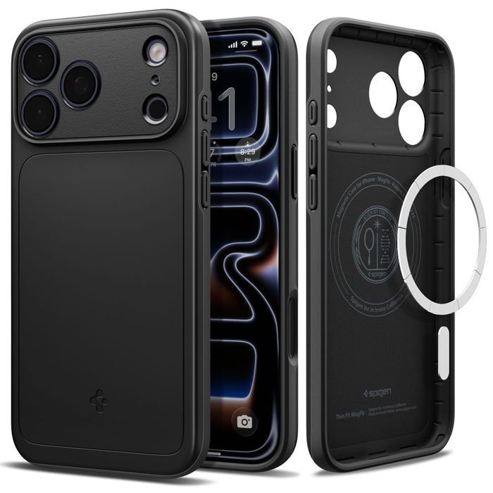 Etui Spigen Thin Fit MagSafe na iPhone 18 Pro Max / 17 Pro Max - czarne