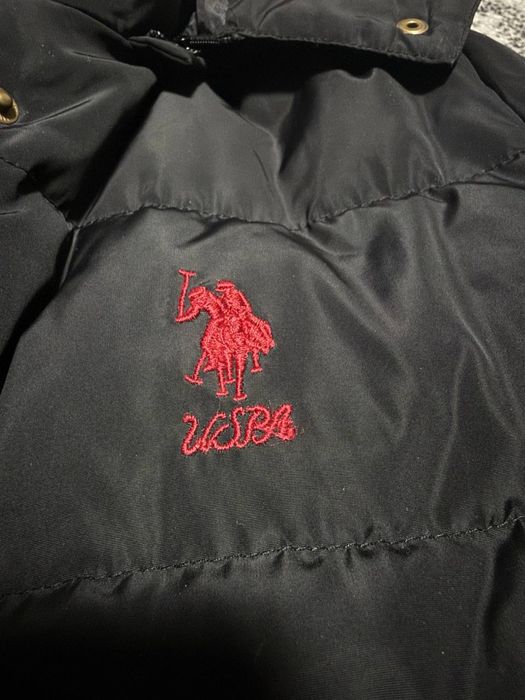 Жіноча куртка U.S. POLO ASSN. чорна S-M добрий стан