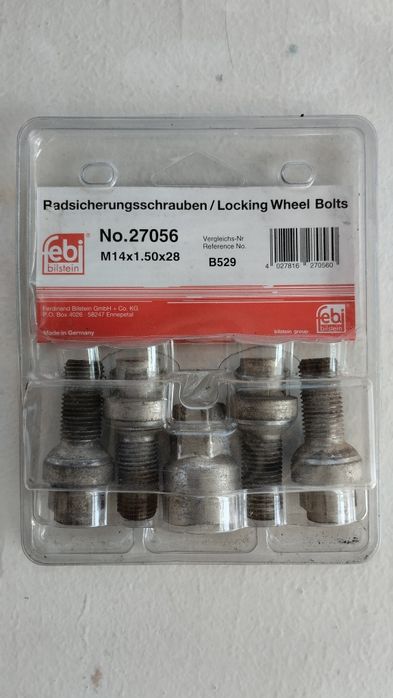 Комплект болтов-секреток с ключом Febi 27056